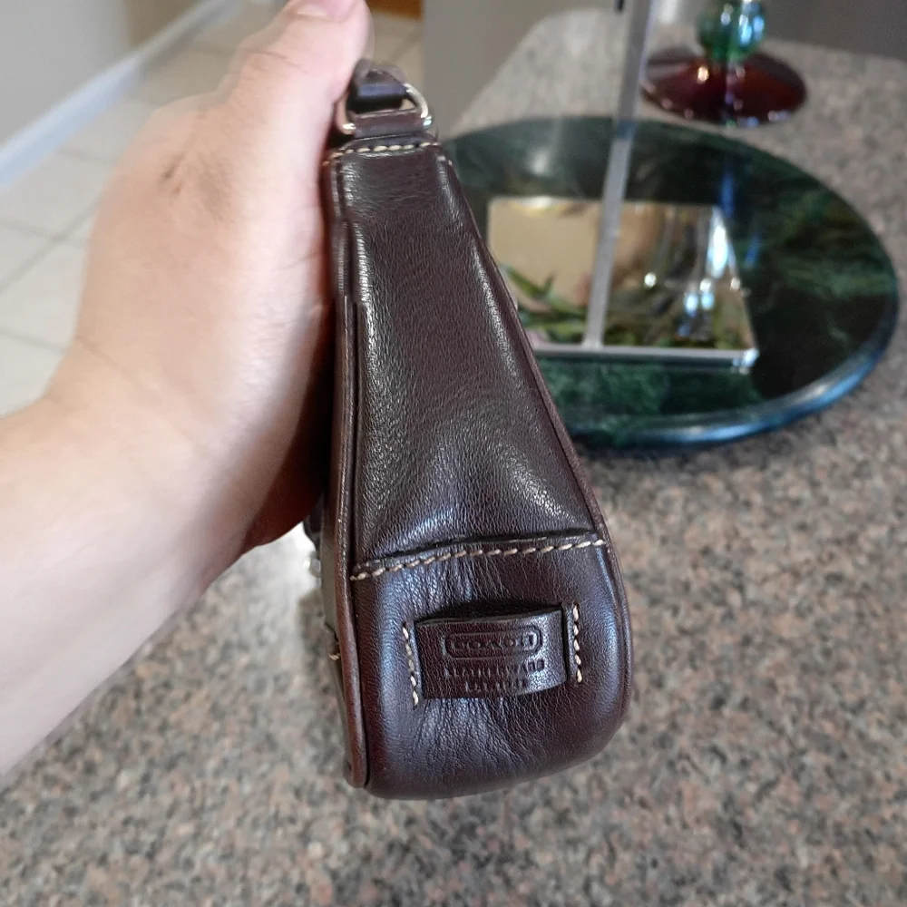 Coach Demi Brown Leather Shoulder Bag